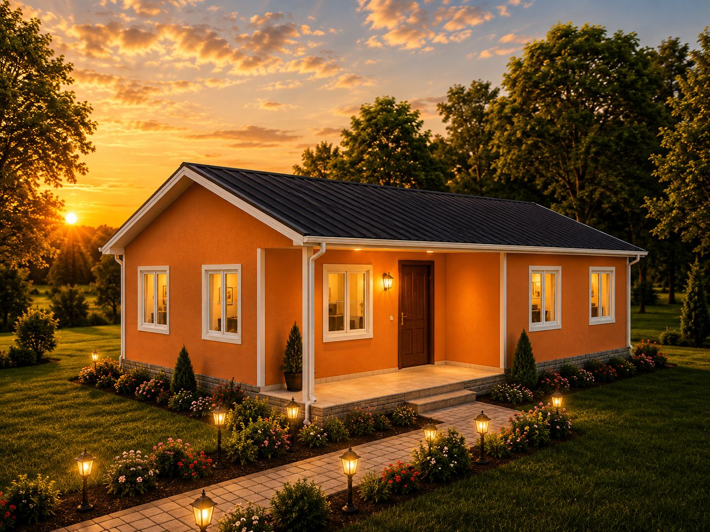 88m² Tek Katlı Prefabrik Ev